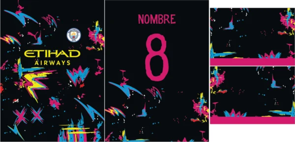 Manchester City Grunge Colours Concept 23