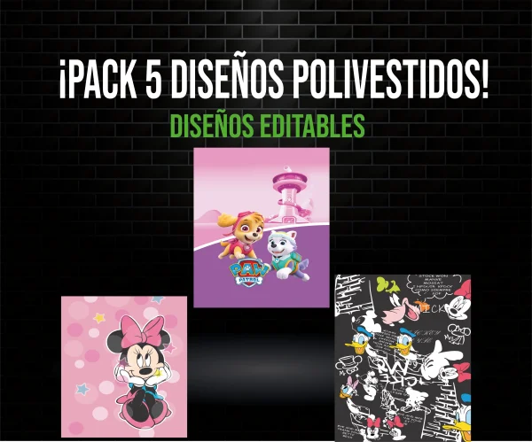 Pack 5 Diseños Polivestidos