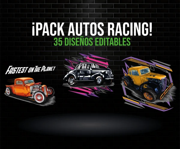 Pack autos racing
