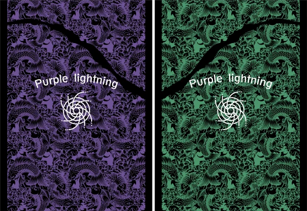 Purple Lightning Design