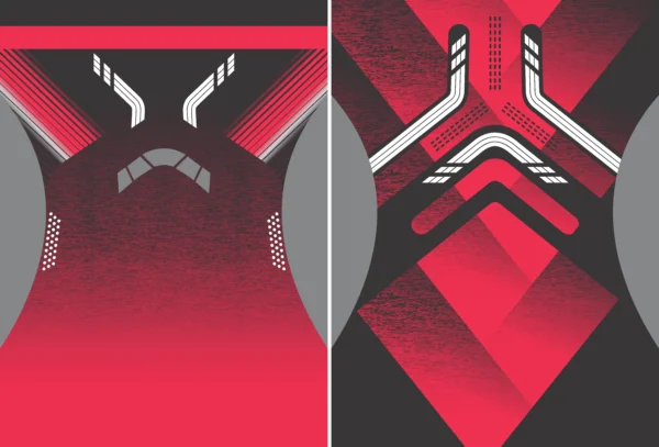 Chinito Grunge RedBlack