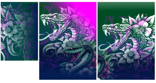 Serpiente Floral Verde Interclasse