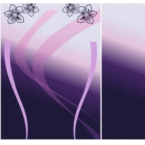 Chinito Floral Degrade Morado Rosa
