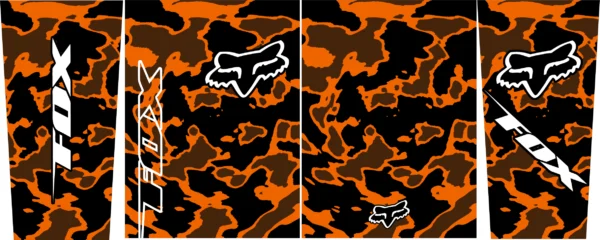 Motocross Fox Camuflage Orange
