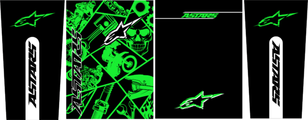 Motocross Alpinestar Green 25