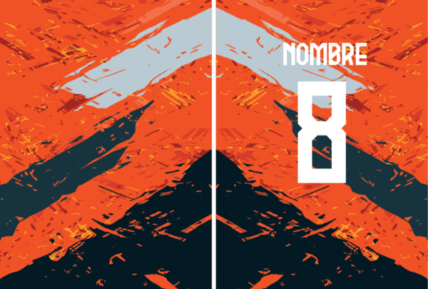 Pattern Geometric Grunge Naranja