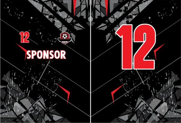 Design Sponsor Negro - Rojo VS25