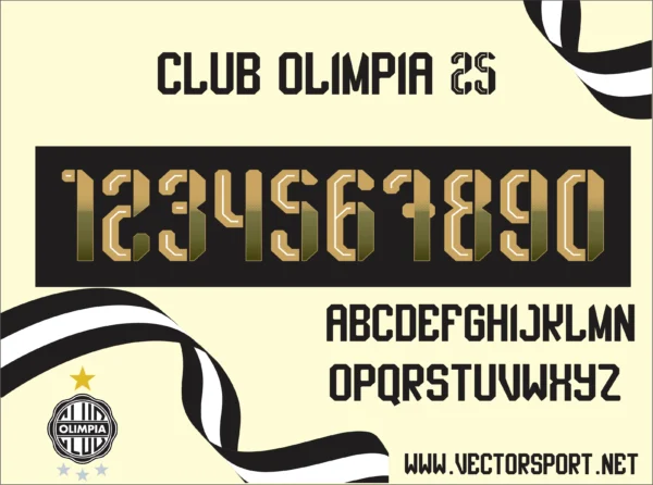 Club Olimpia 25 Tipografía