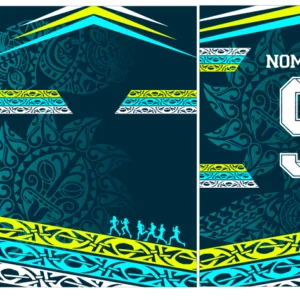 Design Floral Verde-Azul