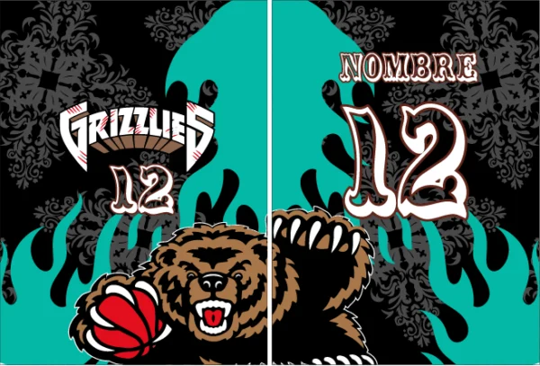 Grizzlies Floral Black