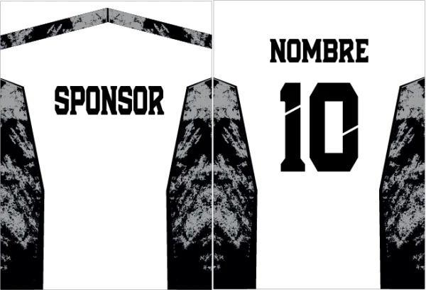 Jersey Sponsor Grunge Negro