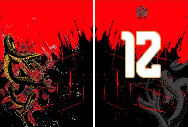Serpiente Floral Grunge Red VS25