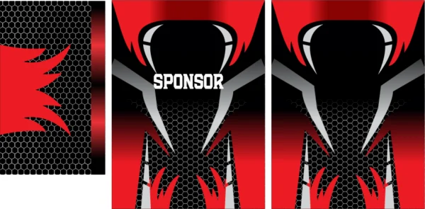 Jersey Sport Geometric Rojo