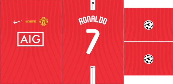 Manchester United Home Kit 2007-08