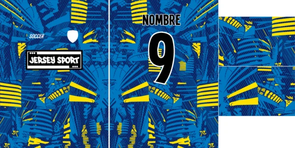 Pattern Azul y amarillo 25