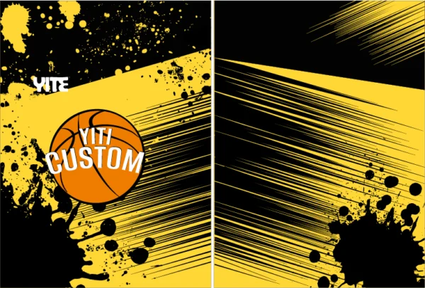 Basket Yite Amarillo Grunge