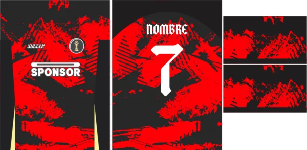 Grunge 2 Red Jersey 25