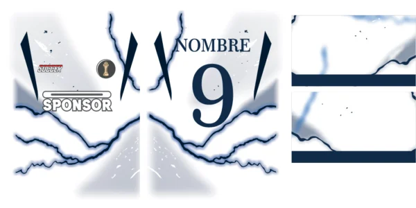 Jersey Blanco Rayo Azul