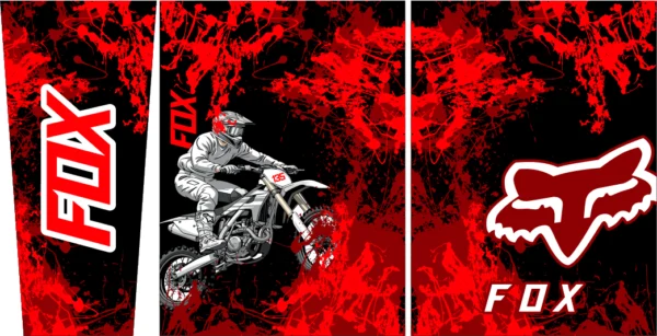 Motocross Fox Red Black 25