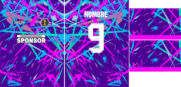 Pattern geometric jersey morado 25