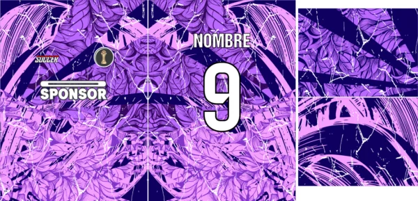 Purple floral jersey 25