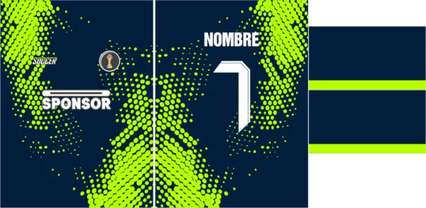 Semitono verde y azul 25