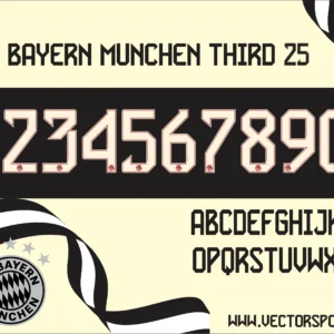 Bayern de Múnich Third Font 25