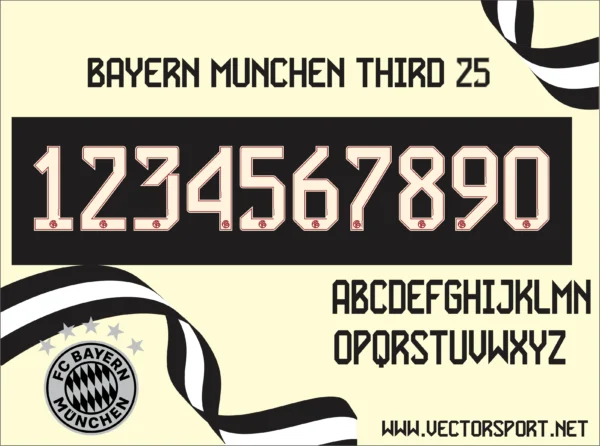 Bayern de Múnich Third Font 25