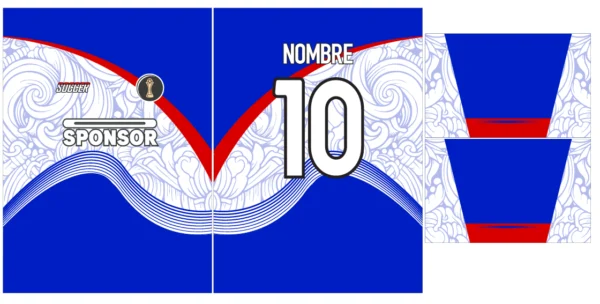 Jersey Floral Azul 25