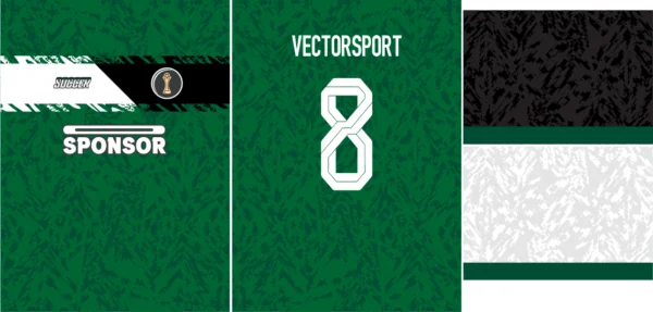 Jersey Grunge Verde y blanco VS25