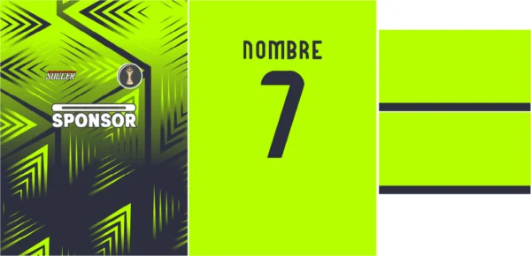 Jersey chinito verde y azul lineas