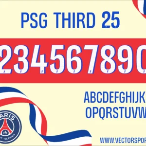 PSG Third 25 Tipografia
