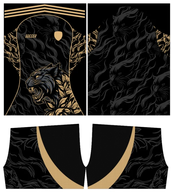 Pantera Floral Dorado Interclasse 3