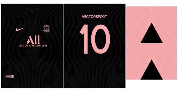 Paris Saint Germain Rosa Black