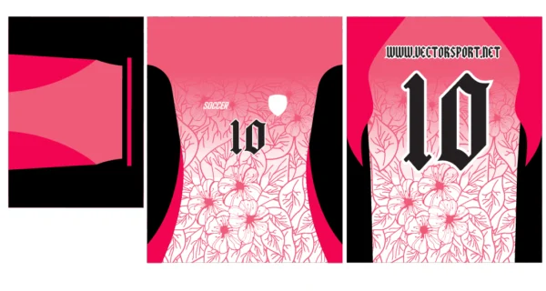 Design Flores Rosa-Negro