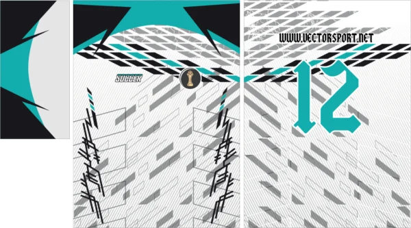 Design Gris Geometric turquesa VS25