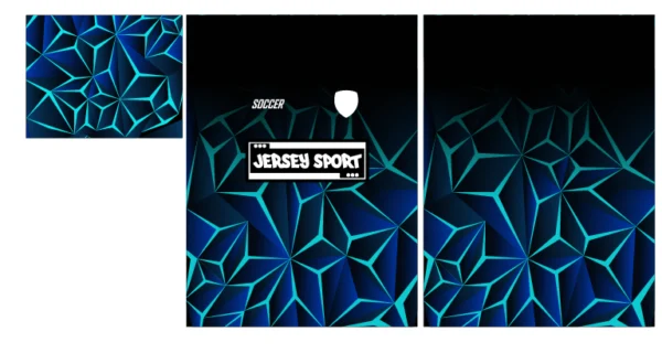 Geometric Azul Sport