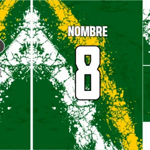 Jersey Grunge verde-amarillo-blanco