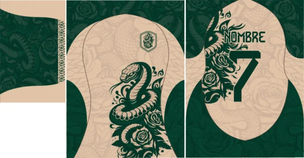Serpiente Verde Crema 25