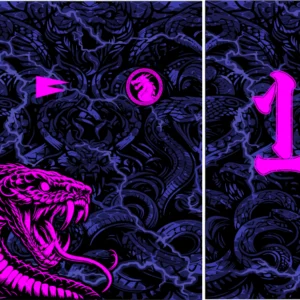 Cobra Fucsia Azul 25