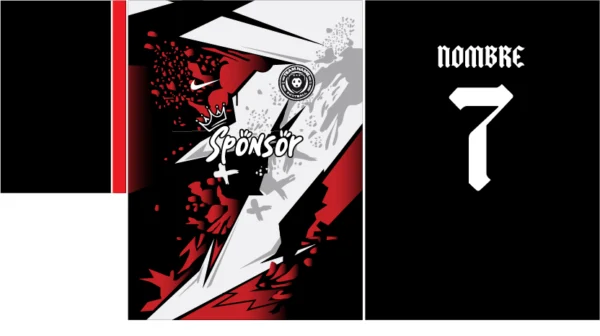 Design Negro Rojo Blanco VS25