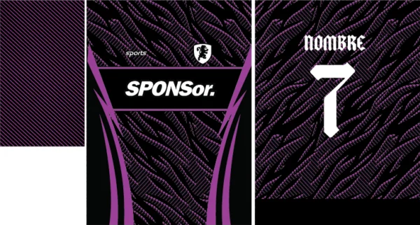 Design Sublimation Lineas Morado Black
