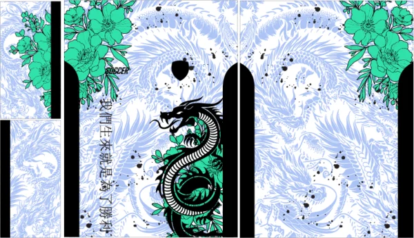 Dragon Floral Verde Interclasse 25