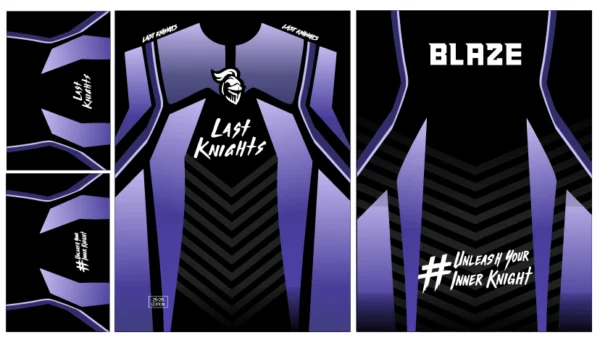 Esport Black degrade morado