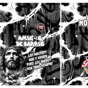 Futsalero Jesus Negro Blanco