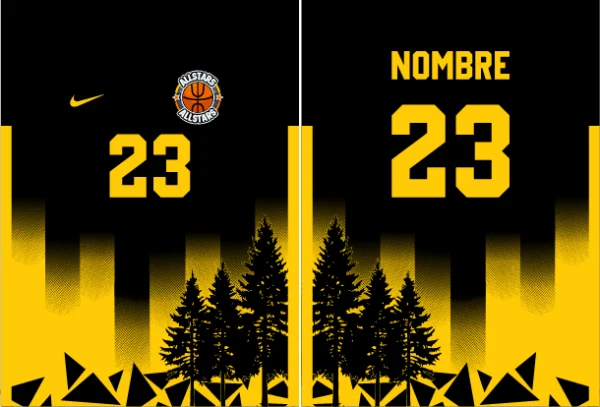 Jersey Baloncesto Amarillo VS25