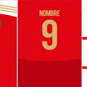 Lineas Rayos Jersey Rojo 25