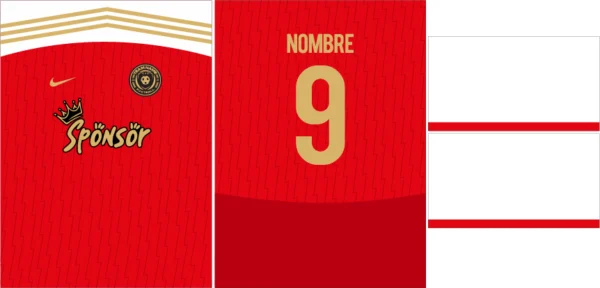 Lineas Rayos Jersey Rojo 25