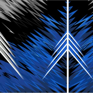 Design Geometric Azul Negro