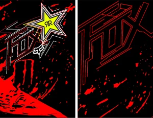 Motocross Fox Red Black